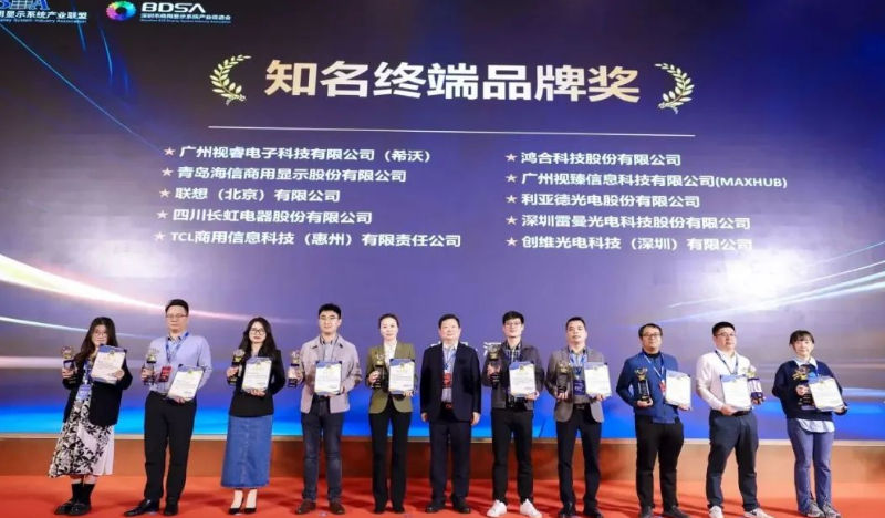 鉴黑担保网斩获华显2023“Micro LED市场最具着名品牌奖